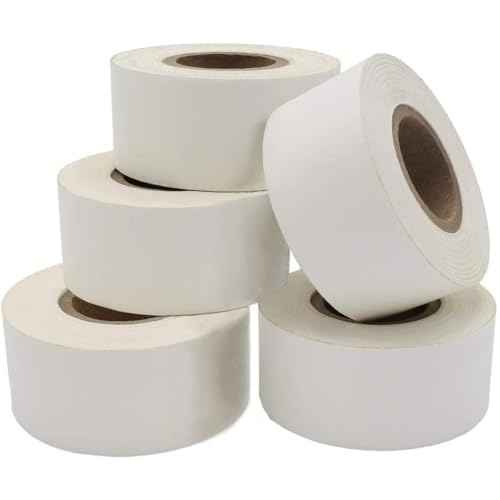 ChromaLabel 1 inch Color Code Labeling Tape Value Pack, White Color Code Tape, 500 inch per Roll, Case of 5