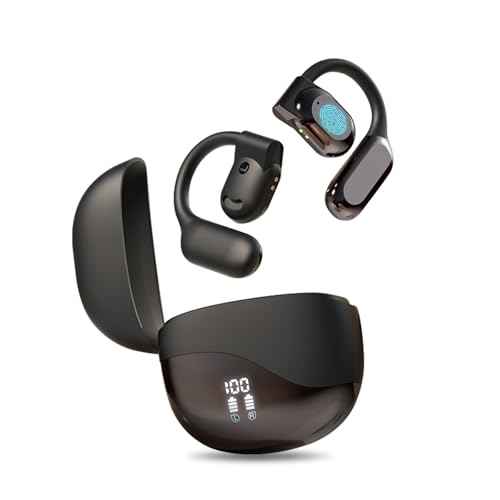 AI Real Time Translation Earbuds - 144 Languages & Accents 3 in 1 Portable Translator Headphones for Business Meeting Travel (Black)