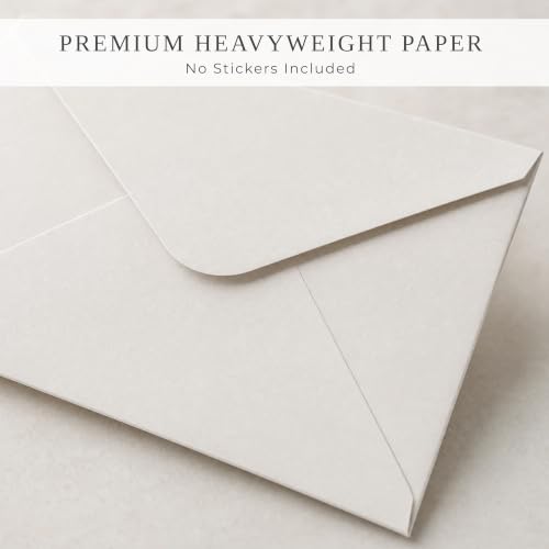 Set of 50 Self-Sealing 5x7 Invitation Envelopes in 5 Colors – Elegant Wedding & Event Supplies
