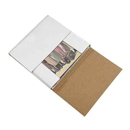 BOX USA BM1081 10 1/4"L x 8 1/4"W x 1 1/4"H, White (Pack of 50)