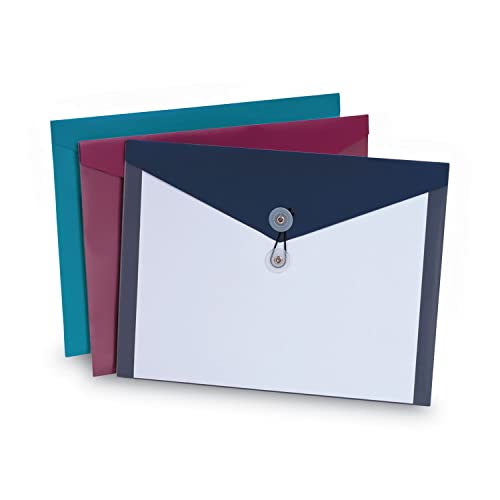 Pendaflex Poly Booklet Envelope 12.5 x 9.25 Side Opening 4 Pack