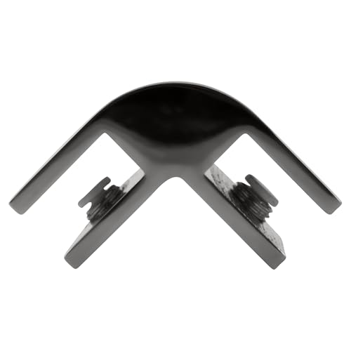 CRL E238A Chrome 2-Way 90° Glass Connector for 3/8