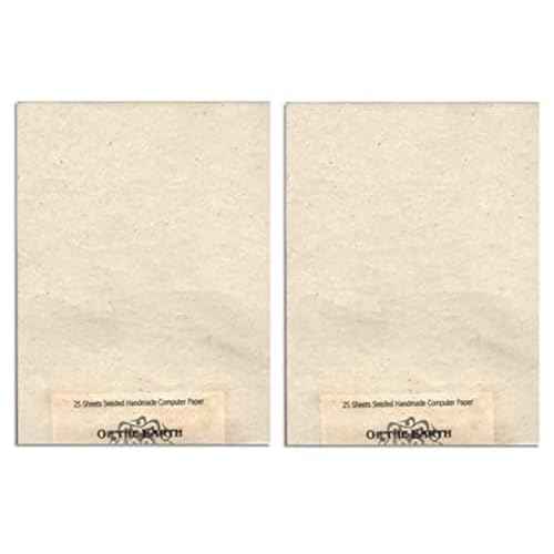 Of The Earth Recycled Lotka Printer Paper Embedded with Wildflower Seed - 8.5" x 11" (2 Pack- 50 Sheets of Paper Total)