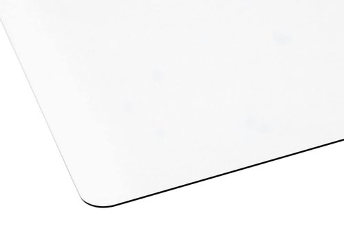 ExactMade - Clear Table Protector, USA Made, Safe, 18 x 36 Inch, 2mm Thick Ultra Smooth Vinyl, Clear Desk Cover Protector for Office Desk, Table Cover Custom for Wooden Table