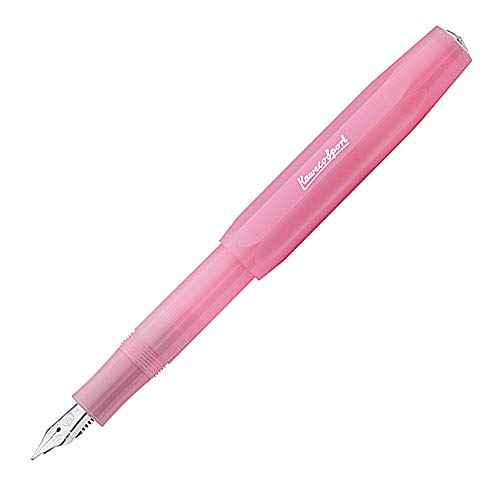 Kaweco Frosted Sport Fountain Pen Blush Pitaya, Fine Nib Sport Octagonal Clip Chrome (2019 Novelty).