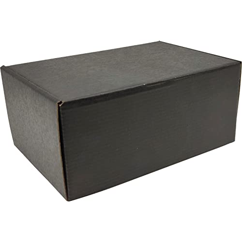 Small Black Shipping Boxes for Small Business Pack of 25-9x6x4 inches Cardboard Corrugated Mailer Boxes for Shipping Packaging Craft Gifts Giving Products