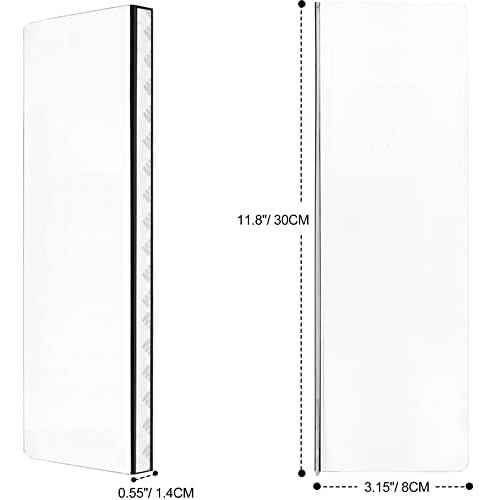 2 Pcs Computer Monitor Memo Board for Frameless Monitors,11.8 X 3.15 Inch Monitor Sticky Note Holder Computer Monitor Message Board for No Edge Monitors