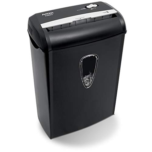 Aurora AS890C 8-Sheet Crosscut Paper and Credit Card Shredder with Basket