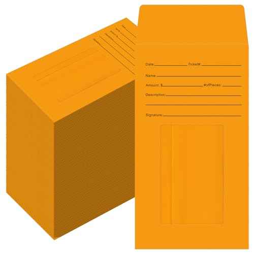 500 Pcs Jewelry Repair Envelopes Bulk, 3 1/8 x 5 1/2 Inch Jewelry Window Envelopes for Rings, Earrings, Necklace, Bracelets