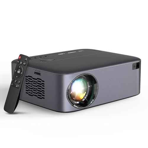 ¡¼Electric Focus¡½Native 1080P Projector with WiFi and Bluetooth, 4K Support Projector with Zoom Function, Outdoor Movie Projector for Phone/Laptop/TV Stick/DVD/USB/HDMI