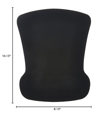 Amazon Basics Ergonomic Mouse Pad with Wrist Support - Gel Cushion, Non-Slip, 10.1 x 8.1 Inches - Single