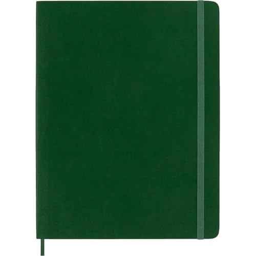 Moleskine Classic Notebook, Soft Cover, XL (7.5" x 9.5") Dotted, Myrtle Green, 192 Pages