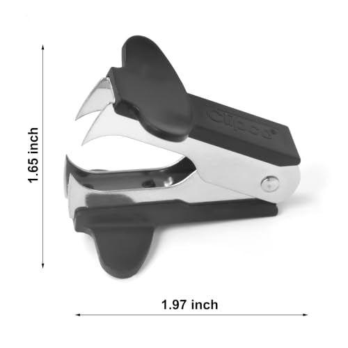 Clipco Staple Remover Black 6-Pack - Heavy-Duty Office Staple Puller