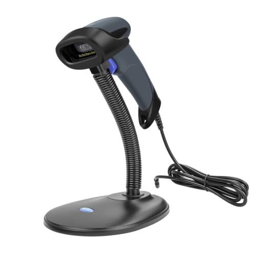 NETUM M5S 2D Barcode Scanner with Stand - Wired QR Code Reader