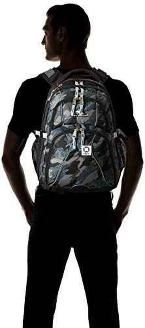 High Sierra Swerve Laptop Backpack, Graffiti/Black/Ash, One Size
