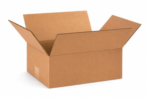 12x9x4 Inch Medium Shipping Boxes 25-Pack - Corrugated Cardboard for Moving & Mailing