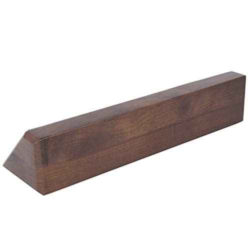 ExcelMark Personalized Walnut Wood Business Desk Black Name Plate with Gold Letters - 2"x 8"