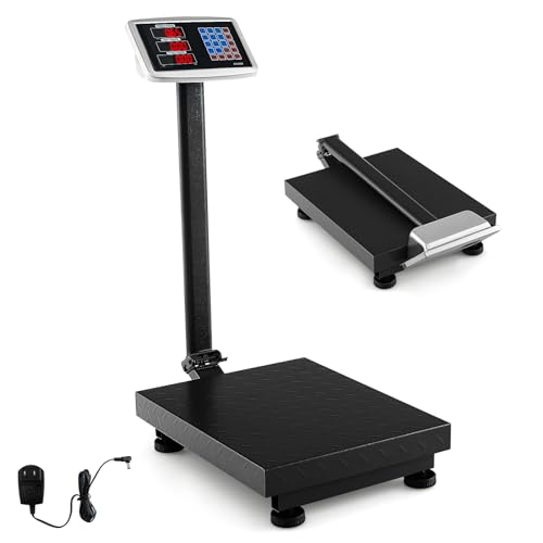 Giantex Digital Floor Scale Black 660lbs Heavy Duty Shipping & Postal Weighing