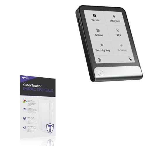 BoxWave Screen Protector Compatible with Ledger Flex - ClearTouch ImpactShield (2-Pack), Impenetrable Screen Protector Flexible Film