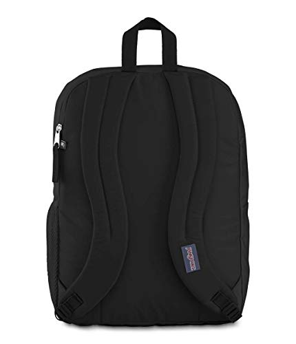 JanSport Black Laptop Backpack - 15-Inch Computer Bag with 2 Compartments, Ergonomic Shoulder Straps & Haul Handle - One Size