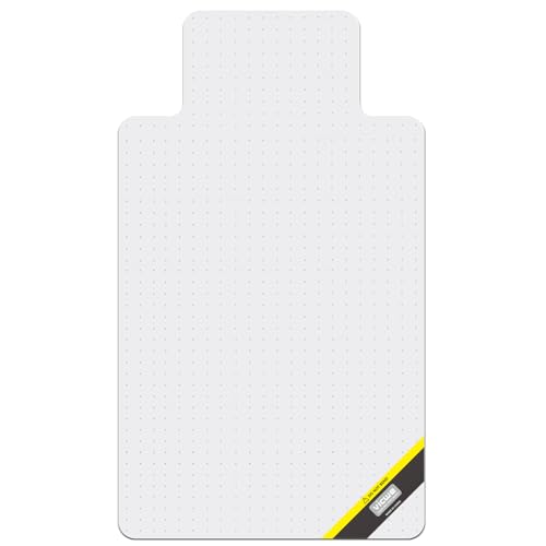 Vicwe Office Chair Mat for Carpet, 32" X 55" Heavy Duty Desk Chair Mat for Carpeted Floors, Easy Glide Rolling Plastic Floor Mat, Ship Flat,Easy to Clean with Lip