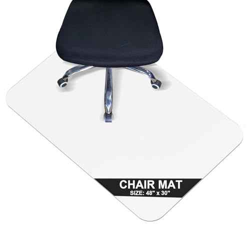 Office Chair Mat for Carpet Floor, Plastic Rolling Chair Mat for Carpeted Floors, Computer Desk Chair Floor Mats, 48 x 30 Inch Rectangle Clear Heavy Duty Floors Protector 0.14 Inch Thick