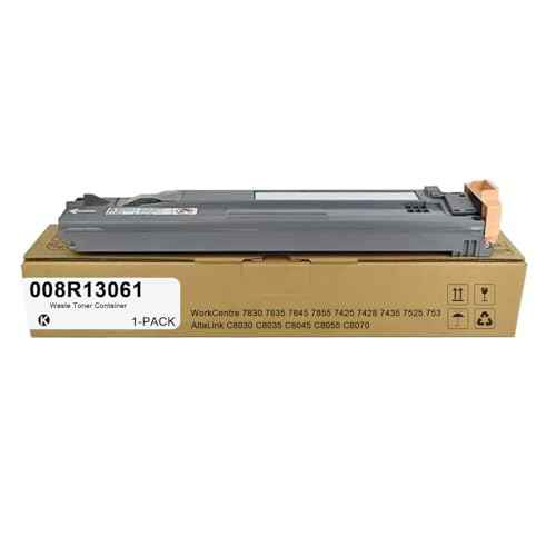 008R13061 Waste Toner Container Use for WorkCentre 7830 7835 7845 7855 7425 7428 7435 7525 7530 7535 7545 7556 7970 AltaLink C8030 C8035 C8045 C8055 C8070 Printers (1 Pack)