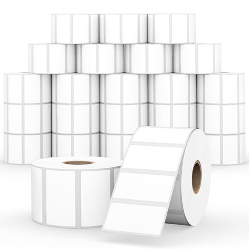 24 Rolls 2" x 1" Direct Thermal Labels, Shipping Labels Compatible with Zebra & Rollo Label Printers for Mailing Postage Address Barcode (1300 Labels/Roll)