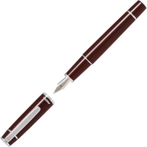 Pilot Fountain Pen Red Brown Medium Pont P-FPR-1-RBN-M With Original Stylus Ballpoint Touch Pen