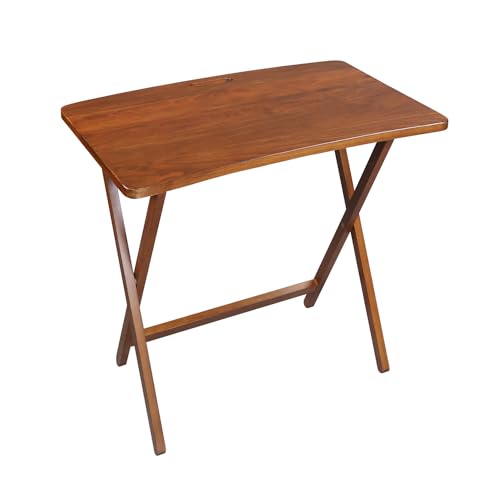 American Trails Arizona Folding Table - Solid American Hardwood Sweet Oak, 28x17x26in