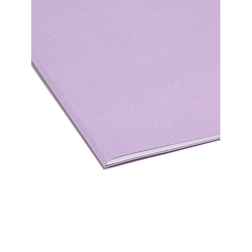 Smead File Folder, Straight-Cut Tab, Letter Size, Lavender, 100 per Box (10940)