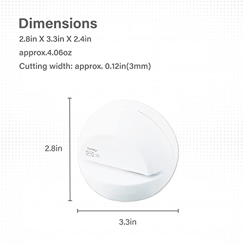 Asmix White Electric Letter Opener LO85W - Automatic Envelope Cutter Japan Import