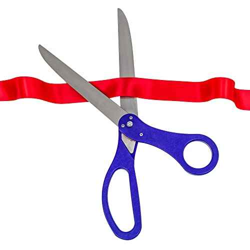 Trademark Innovations 25" Ceremony Ribbon Cutting Scissors (Blue)