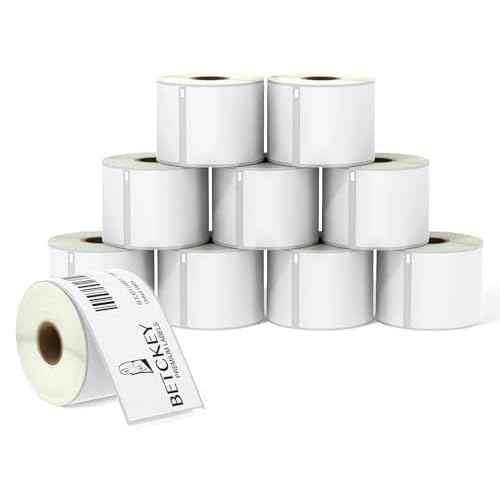 BETCKEY - Compatible DYMO 99019 (2-5/16" x 7-1/2") Large Lever Arch File Labels, Compatible with DYMO Labelwriter 450, 4XL, NOT Fit 550 & 5XL [10 Rolls/1500 Labels]