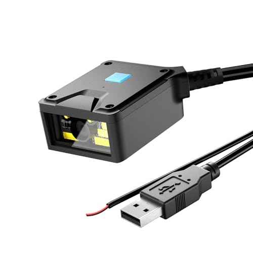 NetumScan 2D Embedded Fixed Barcode Scanner Scan Engine, Industrial Grade 1D 2D QR Barcode Reader, Automatic Induction Scanning,USB Port Suitable for Self-Service Terminals and Factory Assembly Lines