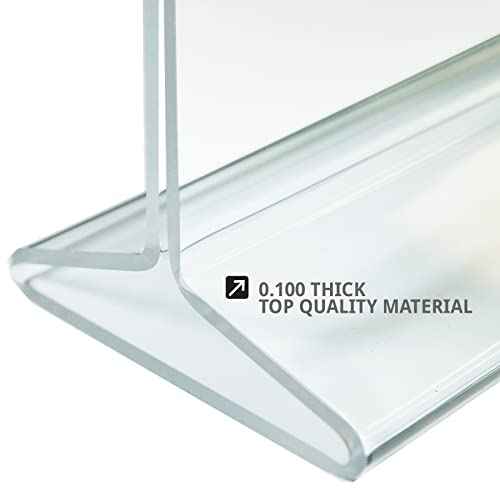 Azar Displays 142745 4.25" W x 11" H Vertical Top-Load Sign Holder