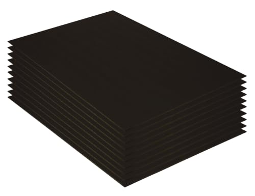 UCreate Black-on-Black Foam Board 20x30 Inch 10 Sheets - Sturdy Lightweight Craft & Display Boards