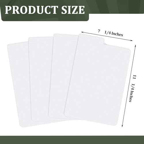Henoyso 100 Pieces Comic Book Dividers with Tab with Tabs White Frosted Card Separator Plastic Dividers for Comic Book Storage Boxes Organize Comics Efficiently in Storage Boxes, 11.22 x 7.24