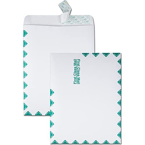 10x13 First Class Catalog Envelopes with Self-Sealing Closure, White Wove, 100 Pack