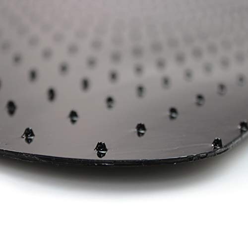 Floortex¢ç Advantagemat¢ç Black Vinyl Lipped Chair Mat for Carpets - 45" x 53"