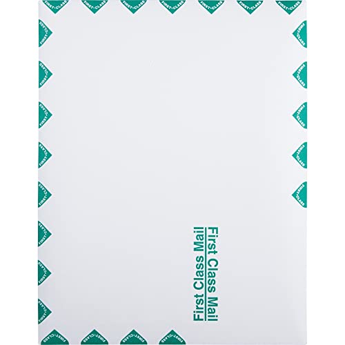 10x13 First Class Catalog Envelopes with Self-Sealing Closure, White Wove, 100 Pack