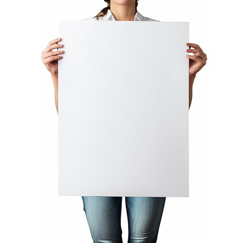HcnYcr 3 Pack White Foam Boards 24x36 Inches 0.2 Inch Thick for Projects & Displays