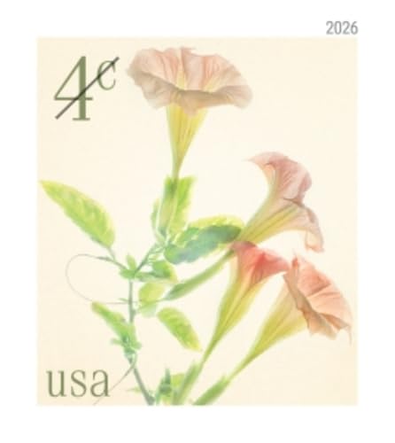 USPS Angel's Trumpets 2026 4-Cent Definitive Sheet of 20 Postage Stamps