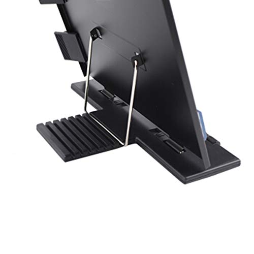 Boxtree Desktop Document Holder with Adjustable Positions and Clip, Black