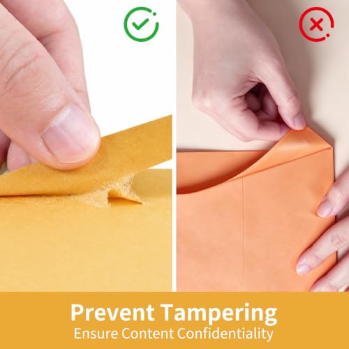 6x9 Brown Kraft Mailing Envelopes 100 Pack Self-Sealing 28lb Office & Business Use