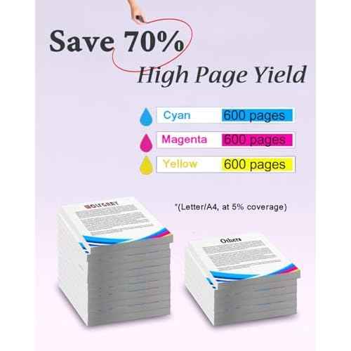 Wolfgray LC103 LC103XL Color Ink Cartridges Compatible with Brother LC101 LC-103 LC103CL XL for Brother Printer MFC-J870DW MFC-J470DW MFC-J450DW MFC-J6720DW J650DW J4410DW J475DW (4C+4M+4Y)