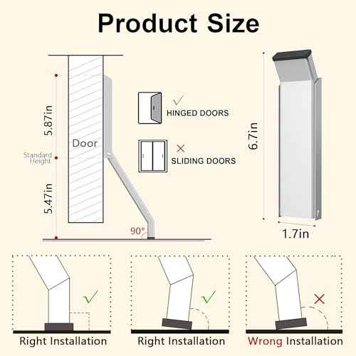 Door Stop, No Drilling Door Stoppers to Keep Door Open, Easy Pedal Kick Down Door Holder, Bottom of Door (White x 2 Pack)