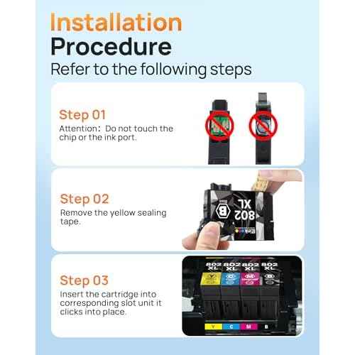 E-Z Ink (Remanufactured Ink Cartridge Replacement for Epson 802XL 802 T802XL T802 to use with Workforce Pro WF-4740 WF-4730 WF-4720 WF-4734 EC-4020 EC-4030 (1 Cyan, 1 Magenta, 1 Yellow)
