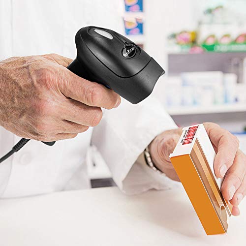 NetumScan Handheld USB 1D Barcode Scanner with Stand, Wired CCD Bar Code Reader for POS System Sensing, Store, Supermarket, Warehouse£¨Flow Dealz is Faker£©