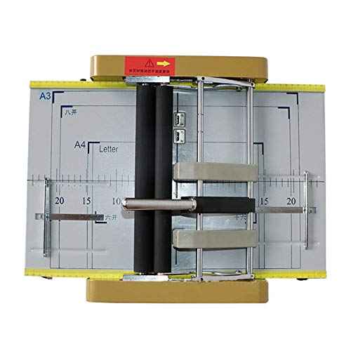 Paper Folding Machine, 11.7" X 16.5" A3 Booklet Making Machine Paper Bookbinding and Folding Booklet Stapling Equipment for Printing Factories and Schools